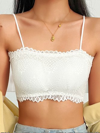 Casual Lace Plain Bra & Bralette