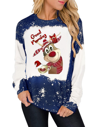Christmas Crew Neck Casual Sweatshirt
