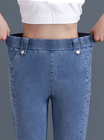 Tight Denim Casual Jeans