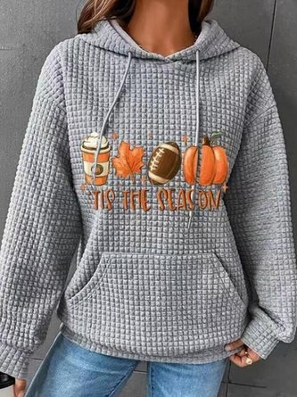 Thanksgiving Day Loose Casual Halloween H-Line Hoodie