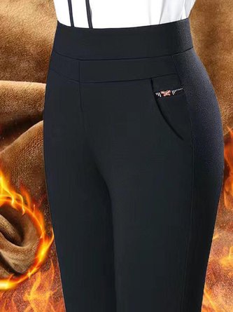 Daily Plain High Elasticity Casual Tight Long Legging