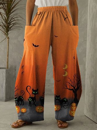 Halloween Loose Casual Pants
