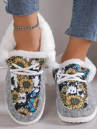Casual All Season Floral Cotton Casual Shoes