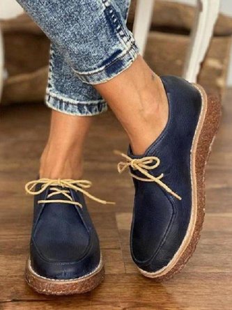 All Season Plain Wedge Heel Loafers