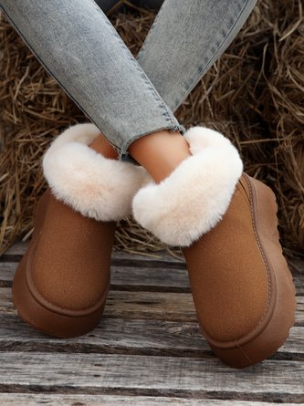 Casual Winter Platform Furry Snow Boots