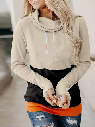 Color Block Casual Hoodie