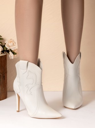 West Style Stiletto Heel Fashion Boots