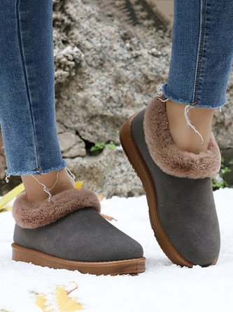 Casual Winter Furry Snow Boots