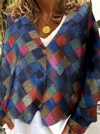 Sleek Wool Knit Cardigan