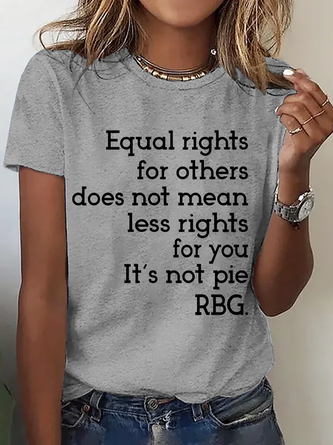 Equal Rights Shirt, Rbg Sayings Tee，Women's Rights Cotton T-Shirt | zolucky