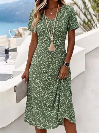 Regular Fit Casual Floral Dress No
