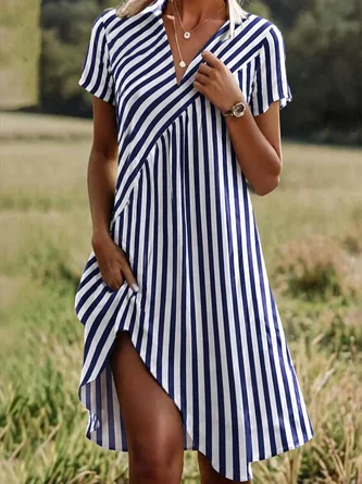 Striped Casual Dress No