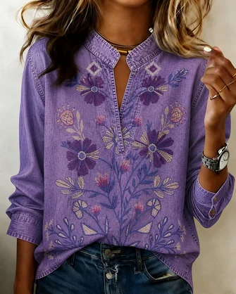 Simple Regular Fit Blouse