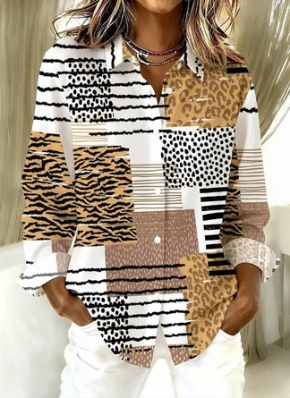 Regular Fit Leopard Casual Shirt