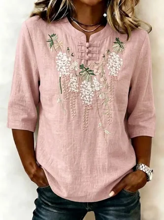 Regular Fit Vintage Blouse