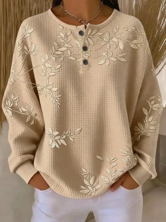 Casual 3D Printing Loose Sweatshirt