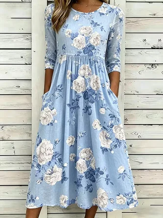 Casual Floral Dress No