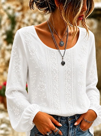 Floral Printing Boho Blouse