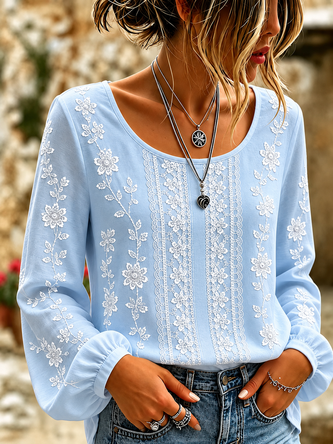 Printing Boho Loose Blouse