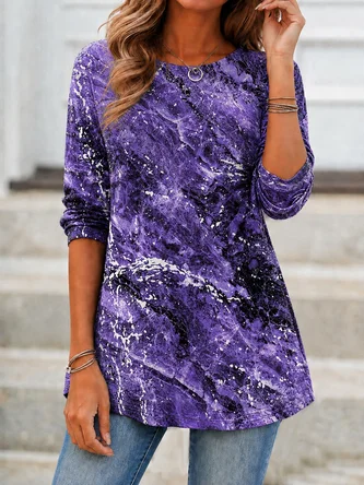 Printing Random Print Casual Regular Fit T Shirt