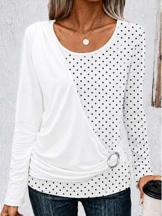 Elegant Crew Neck Regular Fit T Shirt