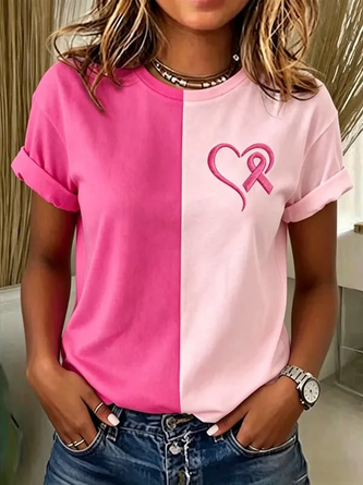 Regular Fit Block Casual T Shirt