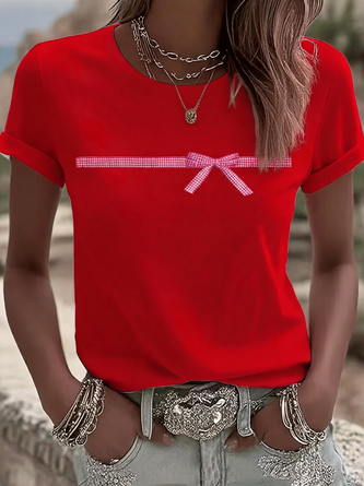 3D Printing Regular Fit Casual Crew Neck T Shirt
