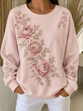 Wreath Crew Neck Sweatshirt