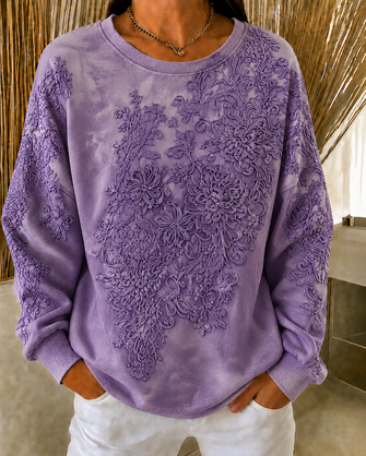 Simple Regular Fit Printing Sweatshirt