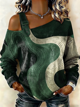 Casual Asymmetrical Sweatshirt
