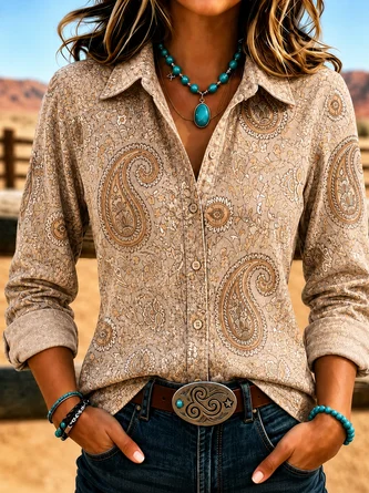Loose Printing Casual Shirt