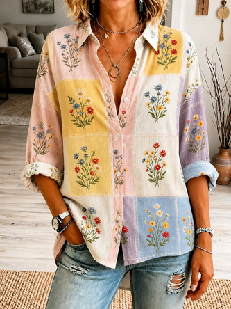 Vintage Printing Shirt
