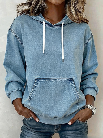 Plain Hoodie Regular Fit Vintage Hoodie