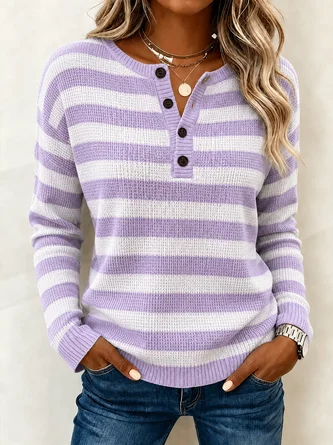 Casual Striped T Shirt