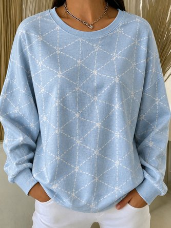 Crew Neck Simple Sweatshirt