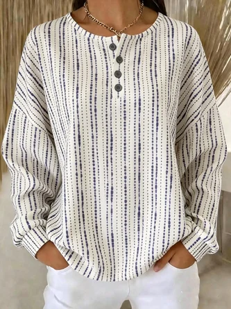 Casual Geometric Sweatshirt