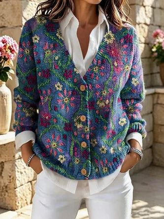 Vintage Floral Cardigan