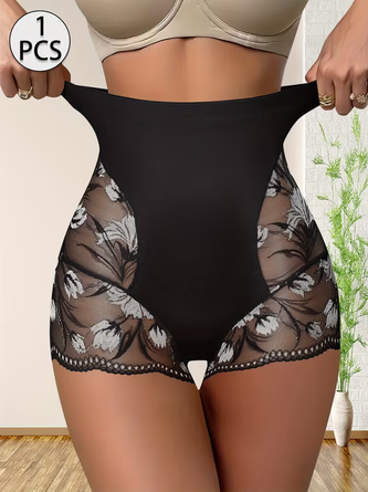 Lace Seamless Tummy Control Shaping Body Shaping Shorts Breathable Cotton Crotch Slimming Butt Lifting Shorts