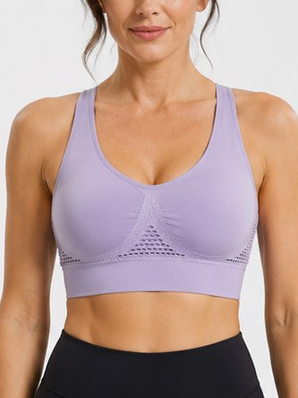 Casual Plain Sports Bra
