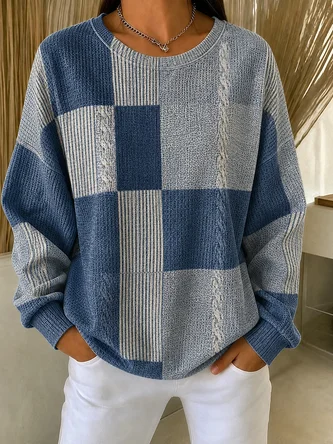 Sports Regular Fit Abstract Graphic Crew Neck Sweatshirt