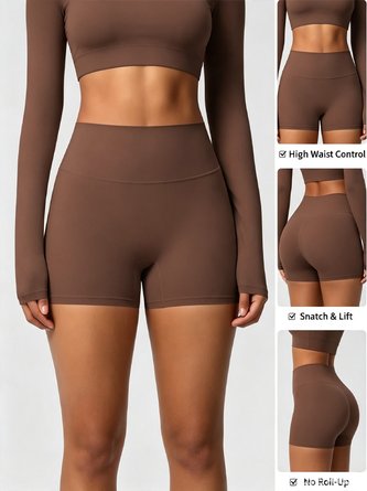 CHigh Waisted Slimming Butt Lifting Yoga Shorts