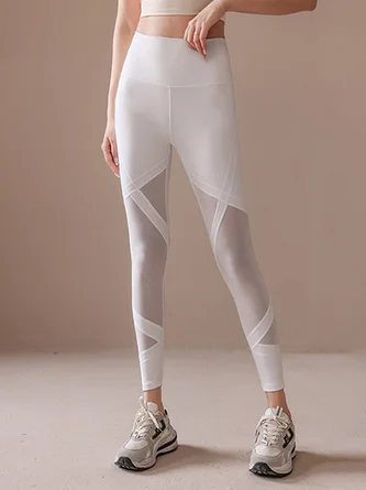 High Waisted Mesh Butt Lifting Design Yoga Pants