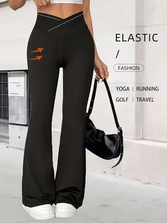 high waisted tummy control leggings stretch sports pants