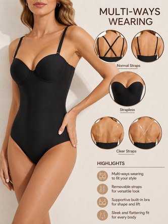 Built Bra Shapewear Bodysuit
