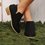 zolucky Pu Chunky Heel Zipper Pumps