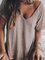 Woman Summer Casual V neck Loose T Shirt Tops