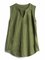 Women Casual Solid Color Cotton Tops V-Neck Sleeveless Plus Size Tank Tops