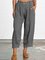 zolucky Plus Size Linen Women Loose Capri Pants With Pockets