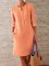 Women Casual Cotton Crew Neck Shift Summer Dresses