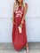 Women Sleeveless Letter Casual Summer Maxi Dresses